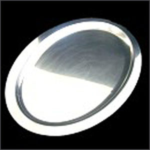 Buffetplatte oval 60x45 cm, T 2 cm CrNi